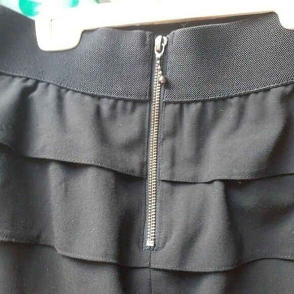 Alfani sexy black tiered mini skirt 6 - Picture 5 of 7